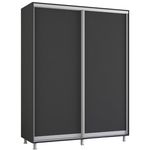 Dulap Mobildor-Lux Aron-S uși glisante din PAL (170x60x210H cm) Anthracite