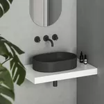 Раковина Ravak Ceramic Slim 550 O 55x37x12cm Black matt XJX0D155000