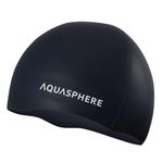 Accesoriu pentru înot AquaLung Caciula silicon bazin SILICONE CAP Black White