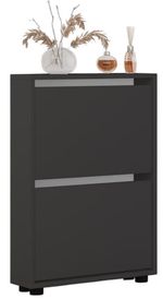 Полка для обуви Mobildor-Lux Leo Slim 100x16x86H cm Anthracite