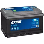 Автомобильный аккумулятор Exide EXCELL 12V 80Ah 640EN 315x175x190 -/+ (EB800)