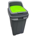 Coș de gunoi Hydro S reciclare cu capac, pentru sticla, 70 L 0430538