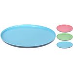 Тарелка Excellent Houseware 41623 25cm, внутри разных цветов, пластик