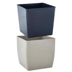 Ghiveci pentru flori Aleana 115083 Cvadro 16x16x15.5 cm, cacao