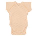 Детская одежда Minikin 25100562 Ажурный листик Боди р-р62, персиковый, девочка