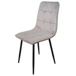 Scaun Hydro S Amadeo, velvet, 550x450x860, Bej