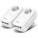 Punct de acces Wi-Fi TP-Link TL-PA8030P Kit, AV1300 Powerline Adapter Starter Kit with AC Passthrough