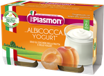 Пюре PLASMON абрикос с йогуртом (6 мес), 2x120 г