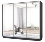 Dulap Mobildor-Lux Fox uși glisante din oglinzi (350x60x240H cm) Anthracite