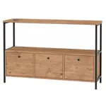 Raft de birou Bofigo Dressuar, 122x36x80 cm, Stejar (29-03-02)