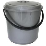 Coș de gunoi Hydro S plastic cu capac 0430120