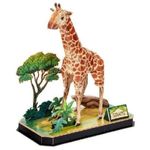 Set de construcție Cubik Fun P857h 3D puzzle Girafa, 43 elemente