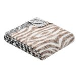 Домашний текстиль Ibena 2331/830 Jacquard Decke Tansania Grey/beige