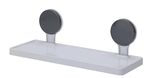 Raft de baie Holland 55596 Raft pe ventuze Bathroom Solutions 32x11x11cm, alb, plastic