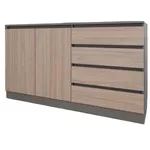 Комод Smartex (16125) Т2 180cm Grafit+Stejar Deschis