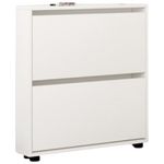 Полка для обуви Mobildor-Lux Leo Slim 50x16x86H cm White