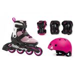 Role Rollerblade Microblade Cube G ROSA/bianco