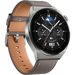 HUAWEI WATCH GT 3 Pro 46mm, Titanium with Gray Leather Strap