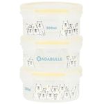 Seturi pentru hrănire bebelușilor Badabulle B004306 Set 3 boluri ermetice Maxi, 3x300 ml