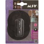 Accesoriu pentru baie MSV 40997 Крючки самоклеющиеся 2шт круг 8cm, т-коричн, пластик