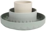 Seturi pentru hrănire bebelușilor Premaman PRFCBV-CCC-UNQ Set 3 piese din silicon Origami Verde