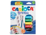 Set vopsele de acuarela Carioca Tempera 7 tuburi X 10ml + paleta cu pensula