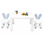 Set de mobilier pentru copii 4Play AT116 Bunny White/Blue