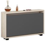 Полка для обуви Mobildor-Lux Leo Slim 50x16x47H cm Sonoma/Anthracite