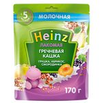 Каша Heinz Лакомая гречневая груша-абрикос-смородина 170г с 5месяцев
