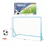 Poarta fotbal metal (1 buc.) cu plasa, minge si pompa 182x122x63 cm 360218 (9470)