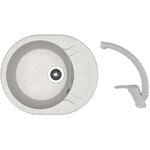 Chiuvetă bucătărie cu bateria Dr.Gans Berta 580 + SanDonna F 1069 gri