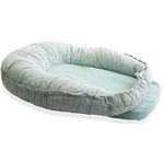 Cocon pentru bebelusi BabyJem 525 Saltea reductor 5 in 1 BabyNest Cushion Green Flower