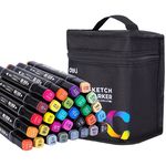 Set de creație Deli DLE70806-30 Set markere permanente, duble, 30 culori