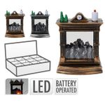 Iluminat decorativ Promstore 51188 Сувенир LED Рождественский камин 8x6x11cm, керамика