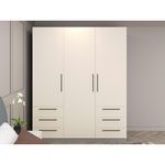 Шкаф Bayro Serenity 1800x2200x518 light cream cu 6 sertare