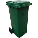 Урна для мусора Hydro S Tomberon 120 L verde, CH, HDPE, cu roti si capac 8001258