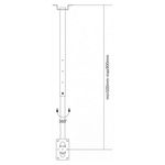 Ceiling Mount  Reflecta Pallas Extend  90, Silver 23