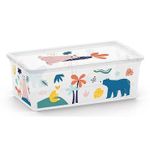 Короб для хранения KIS 54522 Cutie cu capac C-box XS Wild Animals 6l, 33.5x19xH12cm