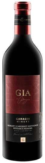 Vin Caragia Winery Merlot, Cabernet Sauvignon, Fetească Neagră, sec roșu, 2019, 0.75L