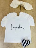 .Футболка принт Imperfect