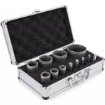 Набор головок, бит, насадок Haki 5015 Набор алмазных коронок 6-70мм + Диск 125мм