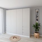 Dulap Smartex (15942) N17 200cm Alb+Kashemir