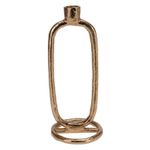 Lumânare Promstore 34514 Sfesnic metalic Golden Ring 24x10cm, auriu