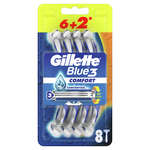 Бритвы Gillette Blue, 6+2 шт.