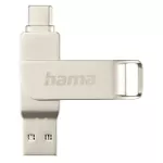 Флеш память USB Hama 182490 C-Rotate Pro USB Stick, USB-C 3.1/3.0, 64GB, 70MB/s, silver