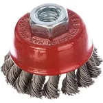 Set de tubulare, bite, duze Graphite 57H581 Perie din sarma, inox, de tip cupa, 65mm, M14