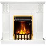 Șemineu electric ArtFlame Veronix & Gala Gold, 1000x1050x300mm, Alb