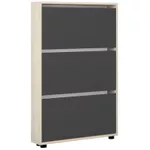 Полка для обуви Mobildor-Lux Leo Slim 100x16x125H cm Sonoma/Anthracite