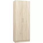 Dulap Mobildor-Lux Dulap haine combinat Practik (80x40x210H cm) Sonoma