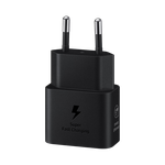 Original Sam. EP-T2510, Fast Travel Charger 25W PD (with cable), Black